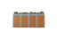 Boxy na 4 popelnice - Model FLORA / STEEL / FLAT Decor