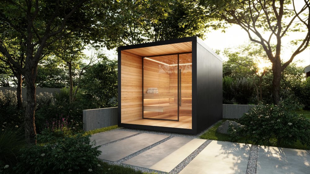 Venkovní sauny - Vnější obklad - LOFTEC HPL Compact / šedá