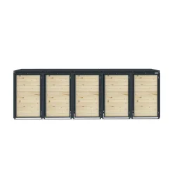 Boxy na 5 popelnic - Model HATCH / WOOD