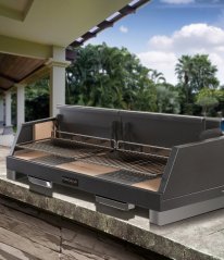 Stolní gril na dřevo a uhlí Fontana Forni EGEO 80