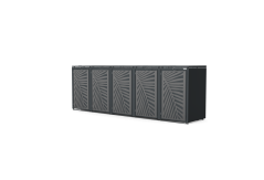 Boxy na 5 popelnic - Model HATCH / STEEL / LEAF Decor