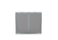 Boxy na 2 popelnice - Model HATCH / STEEL / FLAT Decor - Barva: RAL 7016 ( Antracit ), Barva dekoru: Černá