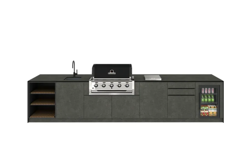 Kitchen boxy - Venkovní kuchyně SET Premium Black Rock 420