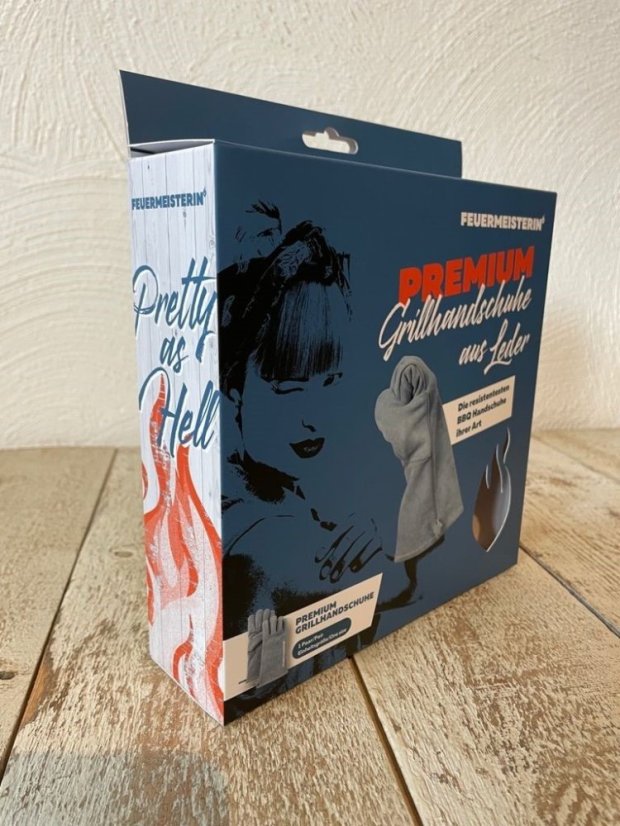 Dámské kožené grilovací rukavice BBQ Premium (pár)