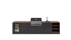 Kitchen boxy - Venkovní kuchyně SET 2 Standart Černá