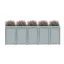 Boxy na 5 popelnic - Model FLORA / STEEL - Barva: RAL 7016 ( Antracit )