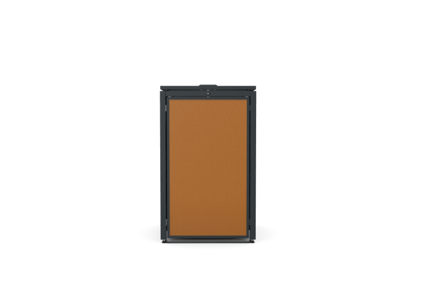 Box na 1 popelnici - Model HATCH / STEEL / FLAT Decor