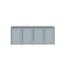 Boxy na 4 popelnice - Model HATCH 04 / STEEL