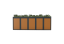 Boxy na 5 popelnic - Model FLORA / STEEL / FLAT Decor