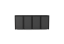 Boxy na 4 popelnice - Model HATCH / STEEL / FLAT Decor
