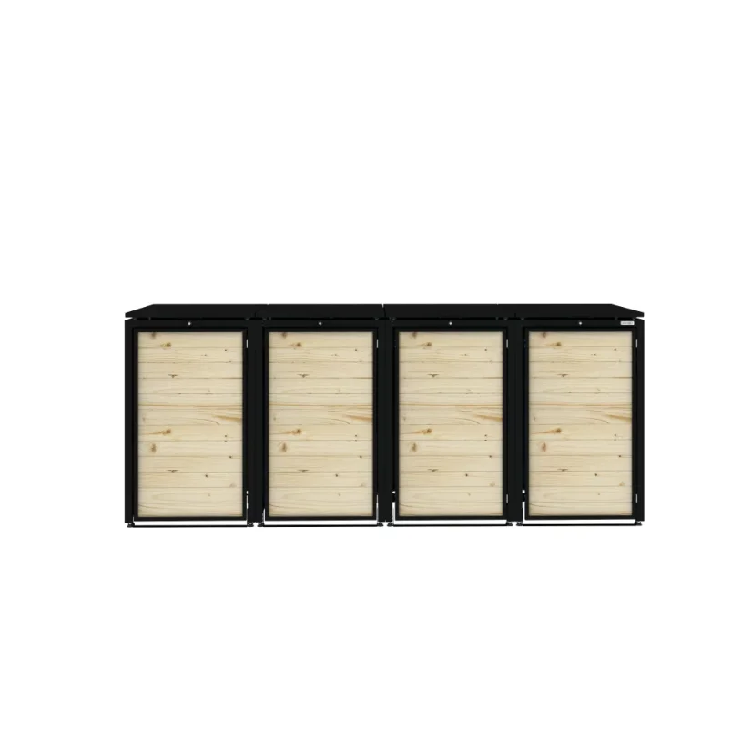Boxy na 4 popelnice - Model HATCH / WOOD