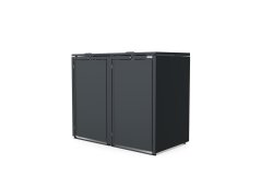 Boxy na 2 popelnice - Model HATCH 02 / STEEL