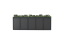 Boxy na 5 popelnic - Model FLORA / STEEL / FLAT Decor