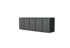 Boxy na 5 popelnic - Model HATCH / STEEL / LEAF Decor