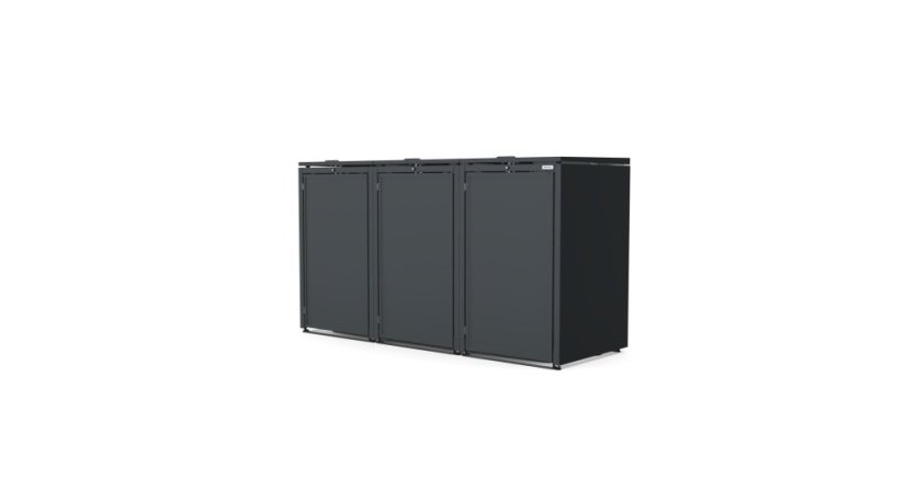 Boxy na 3 popelnice - Model HATCH / STEEL
