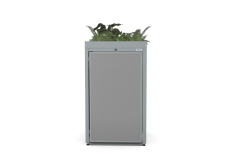 Box na 1 popelnici - Model FLORA / STEEL