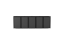 Boxy na 5 popelnic - Model HATCH / STEEL / FLAT Decor - Barva: RAL 7016 ( Antracit ), Barva dekoru: Imitace rzi
