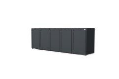 Boxy na 5 popelnic - Model HATCH 05 / STEEL