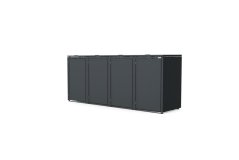 Boxy na 4 popelnice - Model HATCH 04 / STEEL