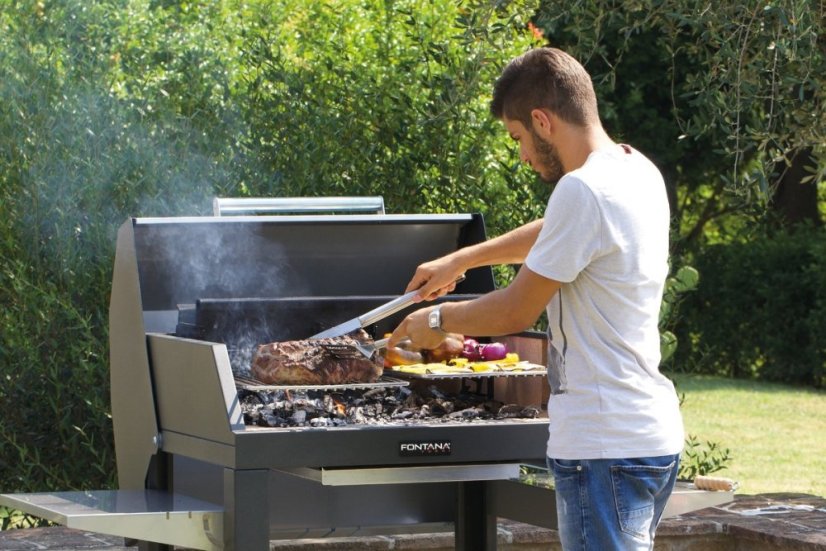 Gril na dřevo a uhlí Fontana Forni MEDITERRANEO