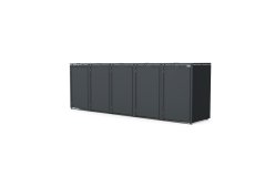 Boxy na 5 popelnic - Model HATCH 05 / STEEL
