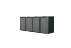 Boxy na 4 popelnice - Model HATCH / STEEL / FLAT Decor