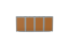 Boxy na 4 popelnice - Model HATCH / STEEL / FLAT Decor