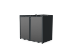 Boxy na 2 popelnice - Model HATCH / STEEL / FLAT Decor