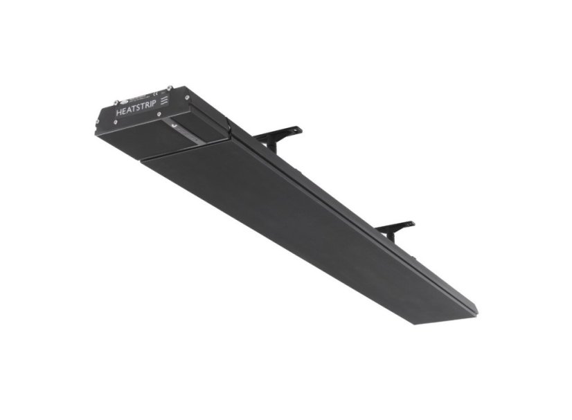 Elektrický tepelný zářič HEATSTRIP Design Radiant Heater 2400 W s DO & app - elegantní celočerný zářič s regulací výkonu a ovládáním prostřednictvím dálkového ovladače nebo aplikace Tuya Smart