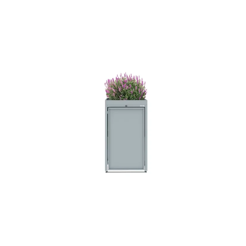 Box na 1 popelnici - Model FLORA / STEEL - Barva: RAL 7045 ( Světle-Šedá)