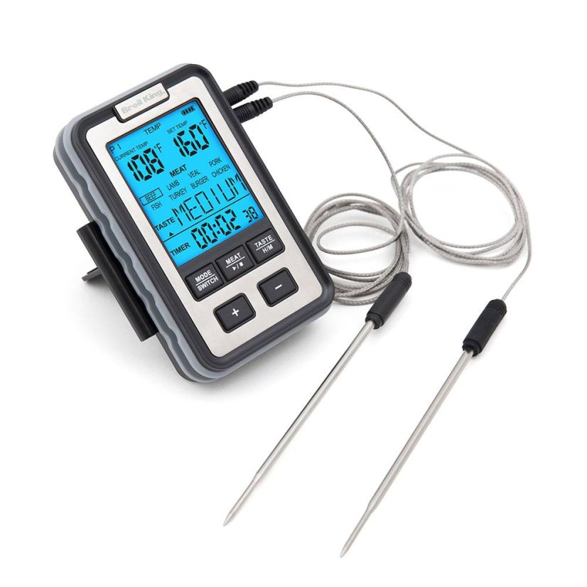 Broil King Teploměr se stojánkem + 2 sondy