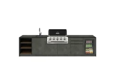 Kitchen boxy - Venkovní kuchyně SET Premium Black Rock 360