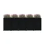 Boxy na 5 popelnic - Model FLORA / STEEL - Barva: RAL 7016 ( Antracit )