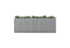 Boxy na 5 popelnic - Model FLORA / STEEL / FLAT Decor - Barva: RAL 7045 ( Světle-Šedá), Barva dekoru: Imitace rzi