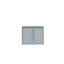 Boxy na 2 popelnice - Model HATCH 02 / STEEL