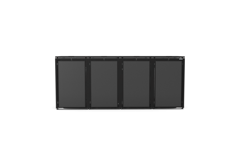 Boxy na 4 popelnice - Model HATCH / STEEL / FLAT Decor