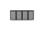 Boxy na 4 popelnice - Model HATCH / STEEL / FLAT Decor
