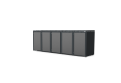 Boxy na 5 popelnic - Model HATCH / STEEL / FLAT Decor