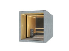 Venkovní sauna PREMIUM HPL / Šedá