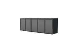 Boxy na 5 popelnic - Model HATCH / STEEL / FLAT Decor