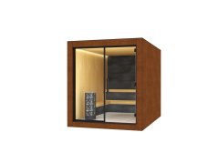Venkovní sauna CUBE HPL / Corten Steel