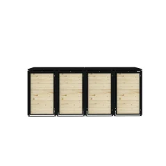 Boxy na 4 popelnice - Model HATCH / WOOD
