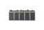 Boxy na 5 popelnic - Model FLORA / STEEL / FLAT Decor