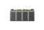 Boxy na 4 popelnice - Model FLORA / STEEL / FLAT Decor