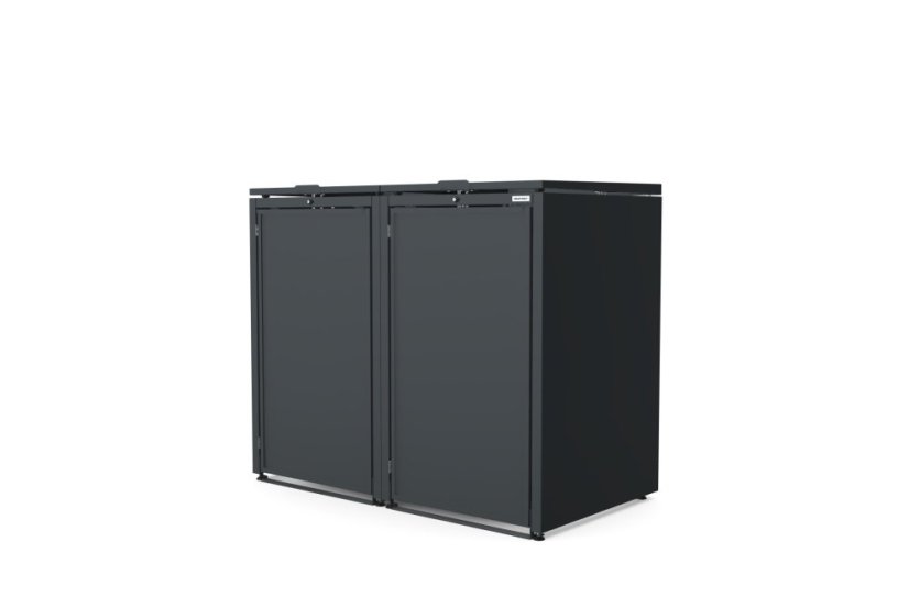 Boxy na 2 popelnice - Model HATCH 02 / STEEL