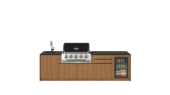 Kitchen boxy - Venkovní kuchyně SET Premium Wood 300