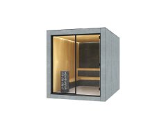 Venkovní sauna CUBE HPL / Šedá