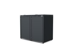 Boxy na 2 popelnice - Model HATCH 02 / STEEL