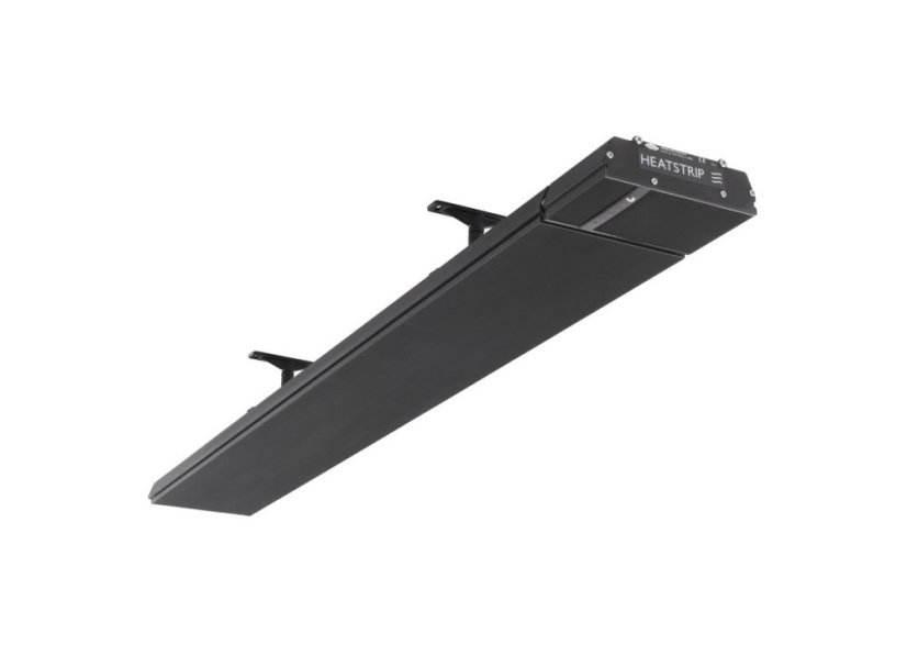 Elektrický tepelný zářič HEATSTRIP Design Radiant Heater 2400 W s DO & app - elegantní celočerný zářič s regulací výkonu a ovládáním prostřednictvím dálkového ovladače nebo aplikace Tuya Smart