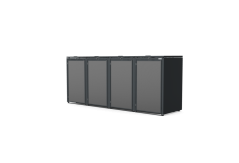 Boxy na 4 popelnice - Model HATCH / STEEL / FLAT Decor